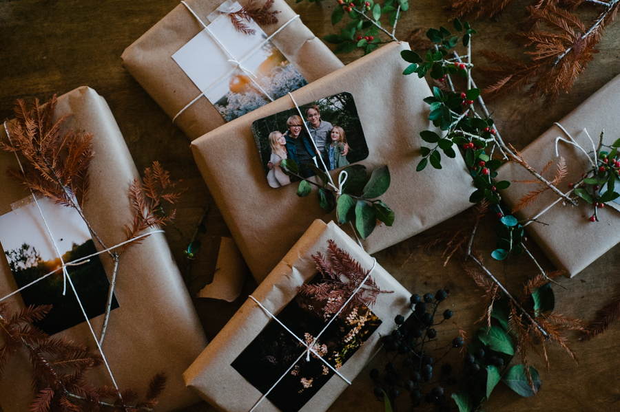 Holiday Gift Wrap with Nature + Photos